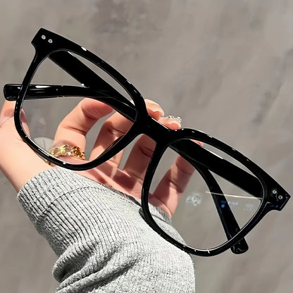 1/2/3 Pairs of Universal Fashion Glasses, Square-Framed Glasses, Fashionable Campus Style, Clear Black Frame, Back to School
