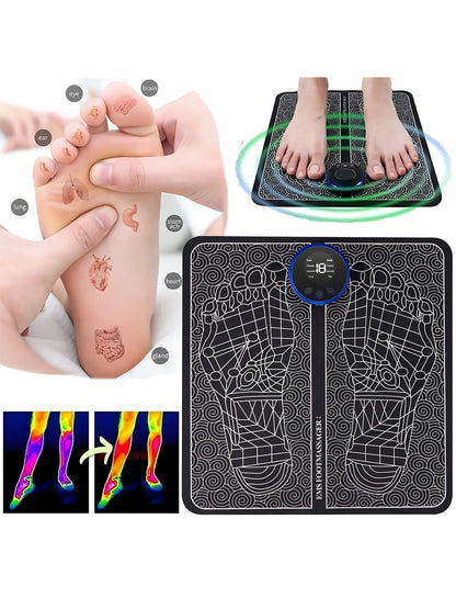 Rechargeable Electric Foot Massager - Improves Blood Circulation And Relaxes Muscles