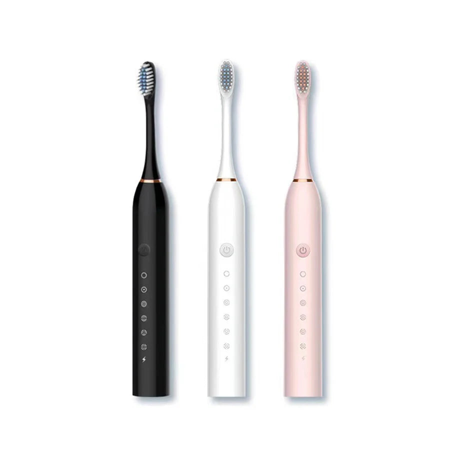 Electric Ultrasonic Toothbrush Six Speed Mode Home Soft Hair USB Charging Waterproof Adult Tooth Cleaner Automatic Couple Set