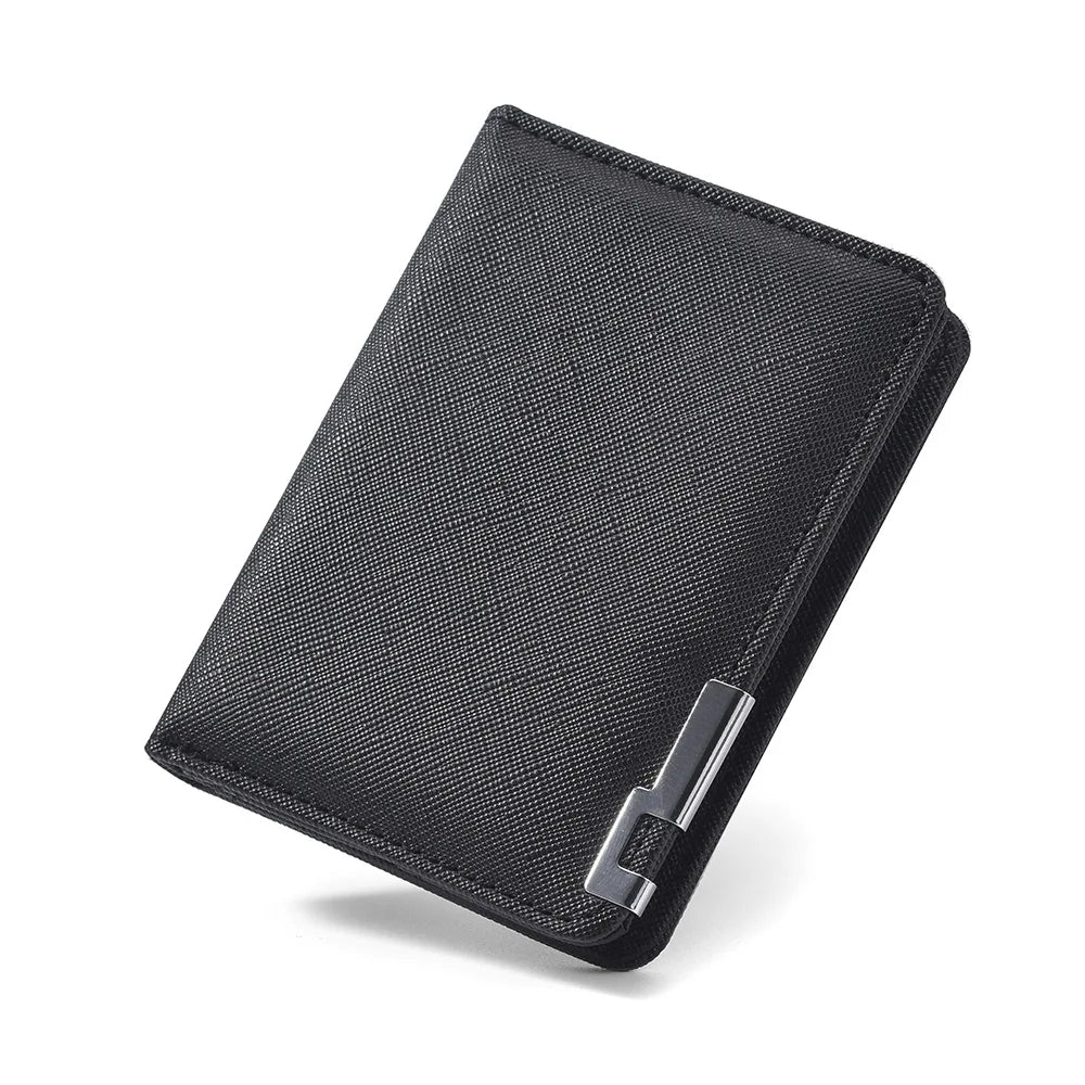 Men's Mini Ultra-Thin Vertical Style Short Wallet with Multiple Card Slots Credit Card Holder Youth Compact Wallet
