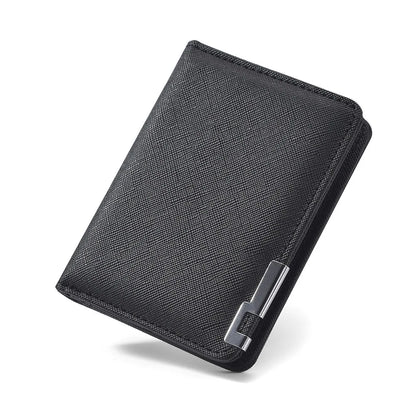 Men's Mini Ultra-Thin Vertical Style Short Wallet with Multiple Card Slots Credit Card Holder Youth Compact Wallet