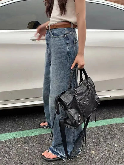 Y2K PU Leather Shoulder & Crossbody Bag