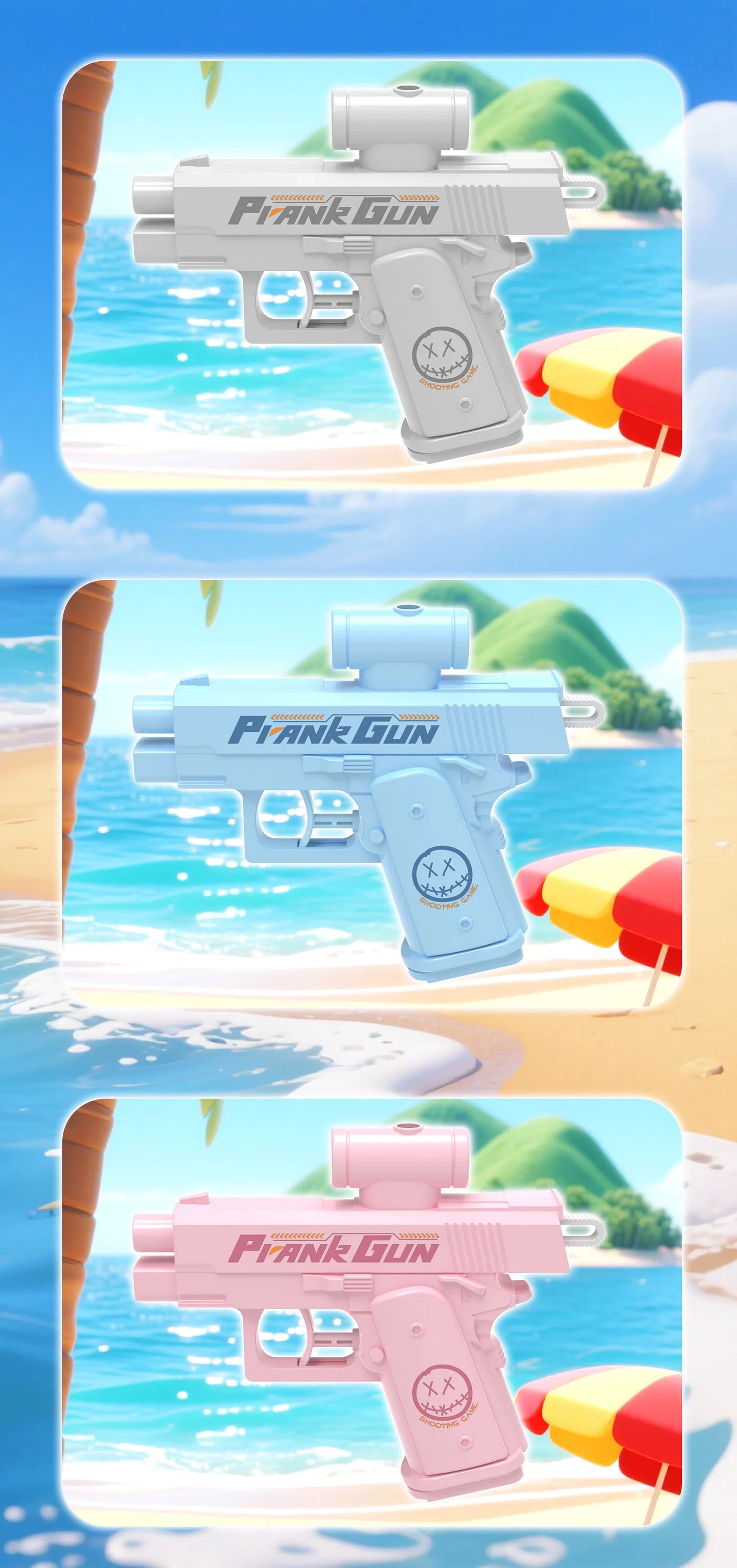 Funny Double-Sided Reverse Water Gun - Summer Prank Toy,Mini Tactical Water Sprayer for Kids & Adults, Pool Beach Water Fight