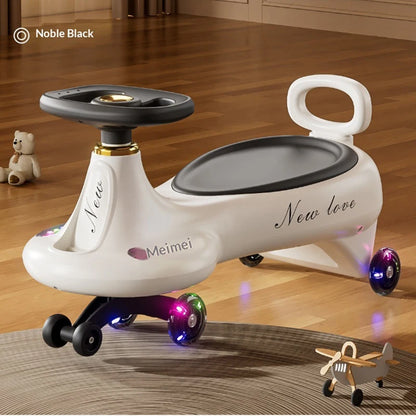 Children's Twisting Car Anti-Tip Swinging Silent Sliding Board Suitable For Boys And Girls Aged 1-8 Adults Can Sit On It