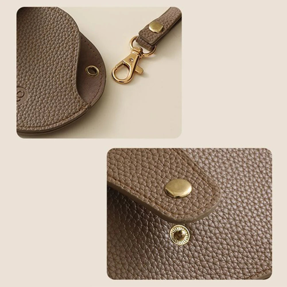 Soft Lychee Pattern PU Leather Glasses Bag Retro Sunglasses Case Portable Myopia Frame Case Simple Eyeglasses Eyewear Storage