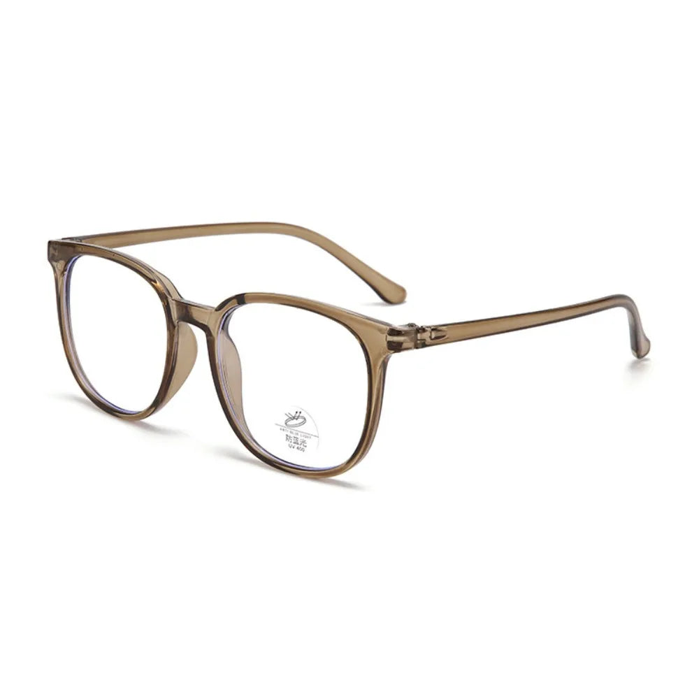 Retro Square Glasses Ultra-light Transparent Frame Eyewear Popular Decoration Eyeglasses Anti-blue Light Flat Glasses