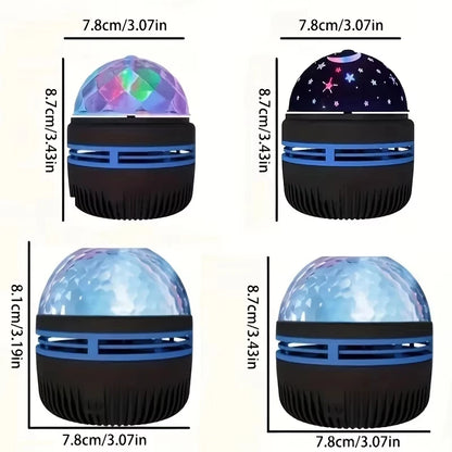 Galaxy Star Projector Night Light 7-Color Water Ripple and Aurora | ৭-রঙের গ্যালাক্সি স্টার প্রজেক্টর নাইট লাইট