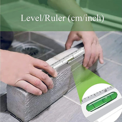 Multifunction 7 In 1 Pen With Stylus Touch Screen Screwdriver And Level Tool