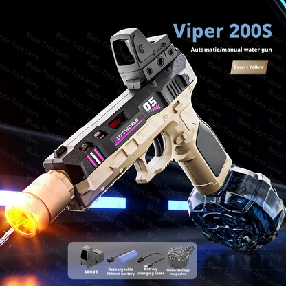 Electric Water Guns For Adults Powerful Squirt Automatic Water Suction Water Blasters Summer Outdoor Beach Toy For Boys Kid Gift