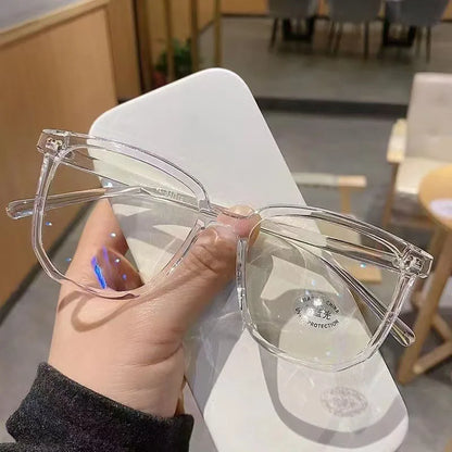 Korean Style Fashion Eyeglass Frames, Anti-Blue Light, Face Slimming Design, High-Value No-Makeup Look for Women