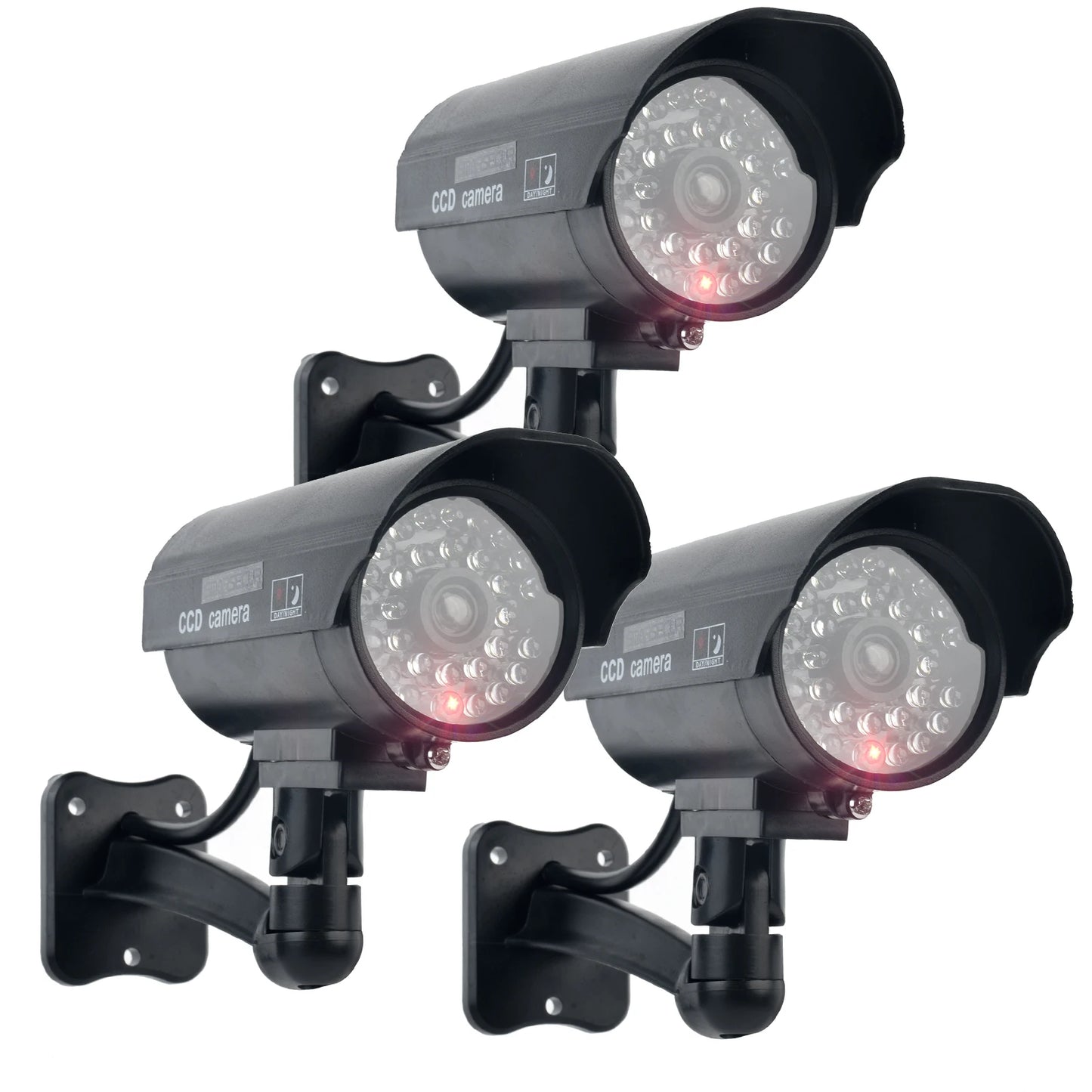 ALARMEST Fake Camera Dummy Waterproof Security CCTV Surveillance Camera With Flashing Red Led Light Outdoor Indoor