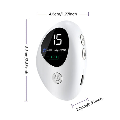 New Microcurrent Sleep Aid Device EMS Sleep Aid Machine Sleep Instrument for Insomnia Stress Anxiety Relief Palm Pulse Massager