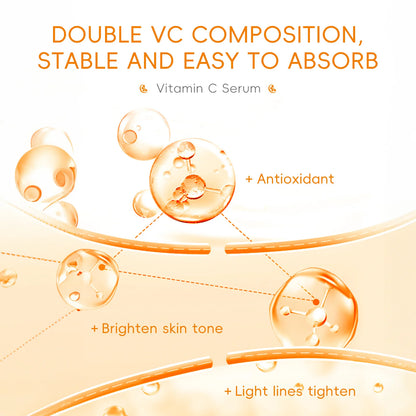 LAIKOU Vitamin C Facial Serum Essence Hydrating and Moisturizing VC Face Essence Skin Care