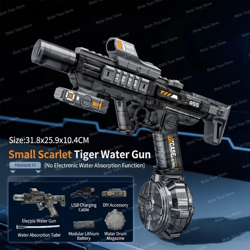 Electric Water Guns For Adults Powerful Squirt Automatic Water Suction Water Blasters Summer Outdoor Beach Toy For Boys Kid Gift