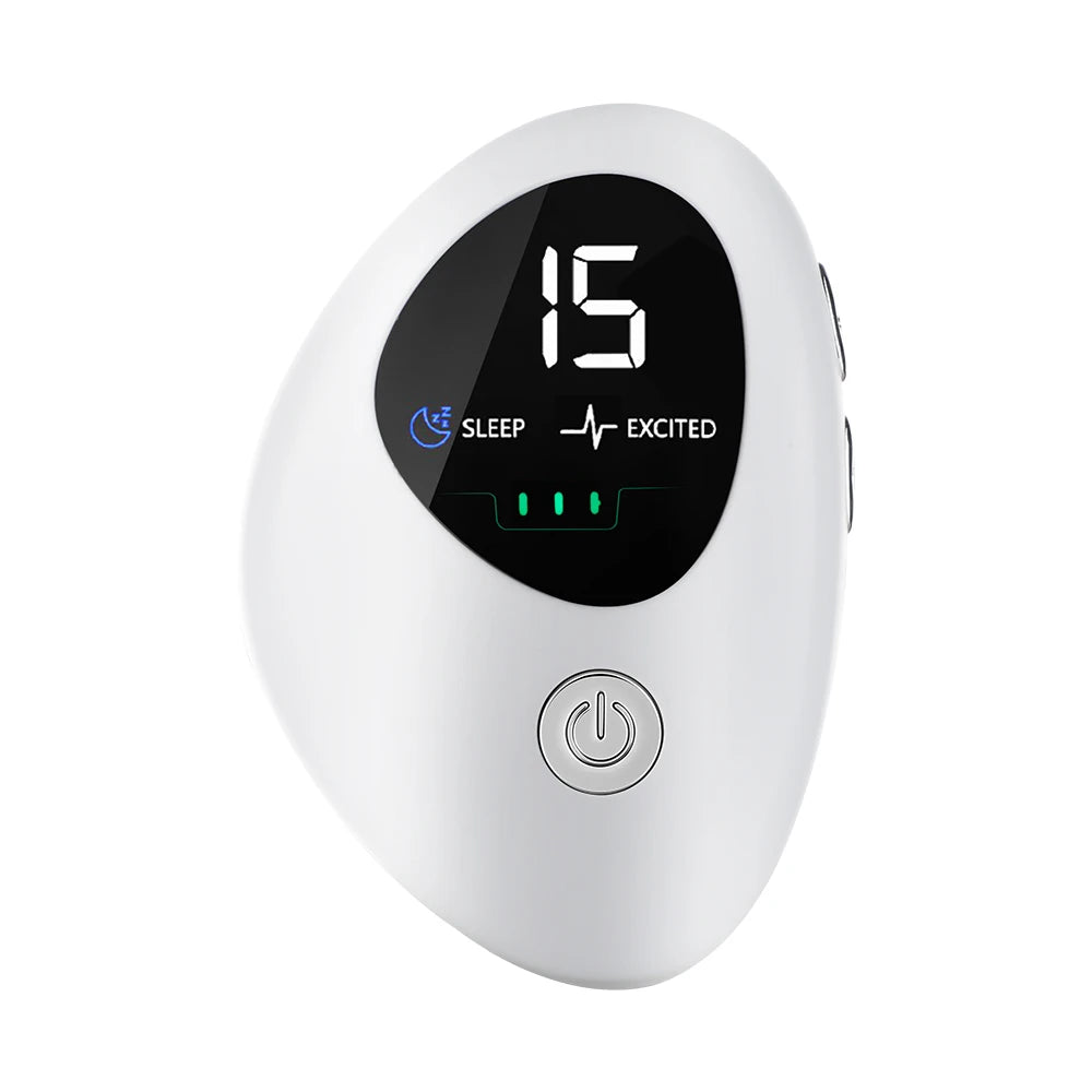 New Microcurrent Sleep Aid Device EMS Sleep Aid Machine Sleep Instrument for Insomnia Stress Anxiety Relief Palm Pulse Massager
