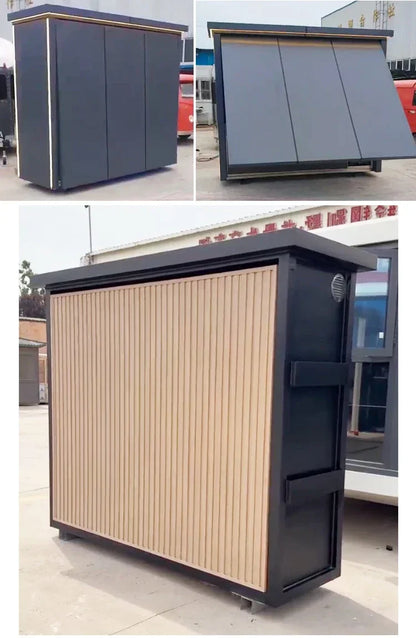 Customized Easy Install Electric Outdoor Kitchen Station Built In Sink Fridge Ideal For Home Backyard Barbecue Parties
