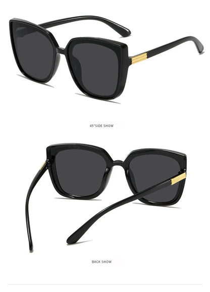 Versatile High-end Oversized Sunglasses Unisex Daily Commute Sunscreen UV Protection Glasses 1180