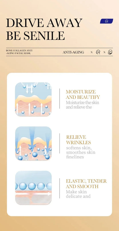 5/10/20/30pcs SADOER Collagen Face Mask Firming Moisturizing Repair Brightening Skincare Face Sheet Mask Facial Masks Skin Care