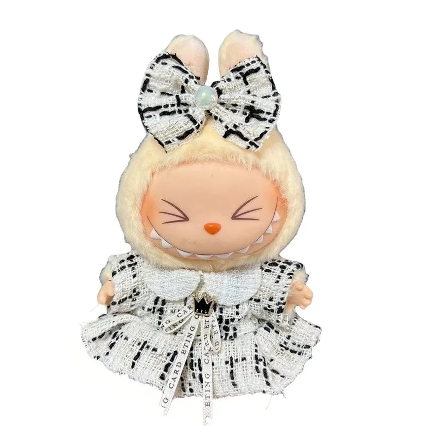 17cm Fashion Doll labubu Clothing Accessories Set Suitable for Boys Cute Plush  Doll Clothes Suitable for Fashion