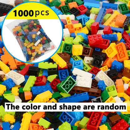 Random DIY Creative Building Blocks Bulk Set Urban Classic Building Blocks Assembled Birthday Gift Children's Educational Toys