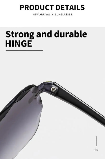 Frameless Sunglasses Y2K Gradient Fashion Korean Hip Pop Anti Ultraviolet Elegant Luxury Outdoor Travel Eyewear Women Unisex
