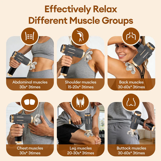 11-in-1 Massage Gun | ১১-ইন-১ ইলেকট্রিক ম্যাসাজ গান