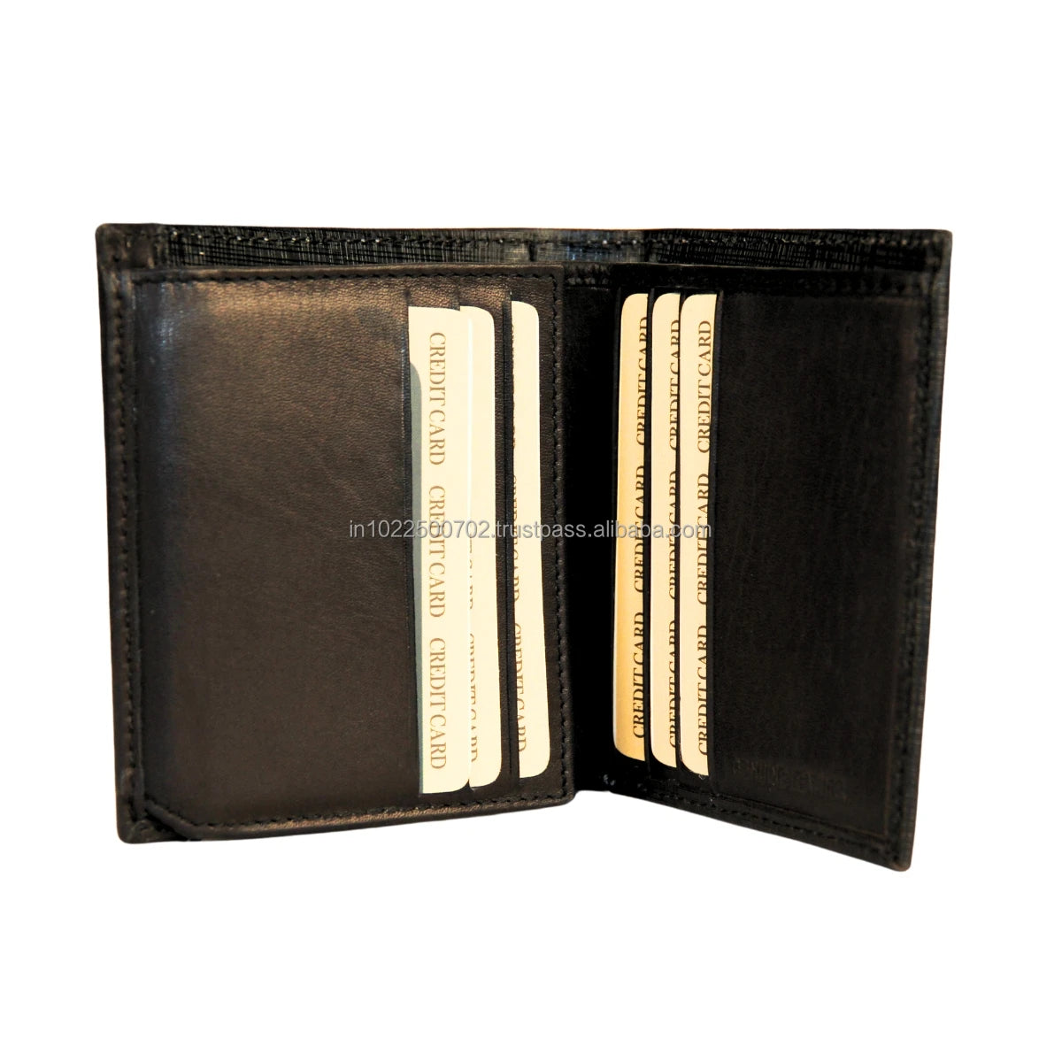Men's Luxury Short RFID Wallet Genuine Leather with Open Closure Geometric Pattern Custom Logo Card Holder Gift Box Wholesale
