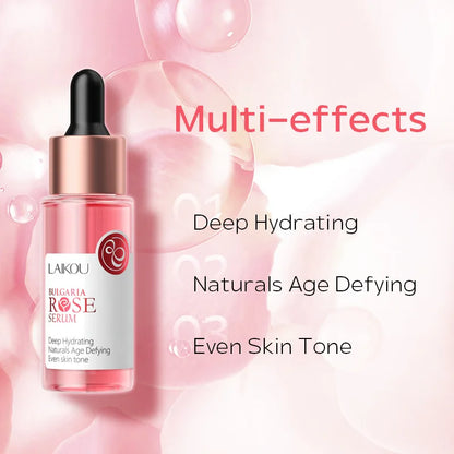 LAIKOU Bulgaria Rose Face Serum Facial Original Nourish Essense Brightening Rejuvenation Deep Moisturizing Serum Skin Care 30ml