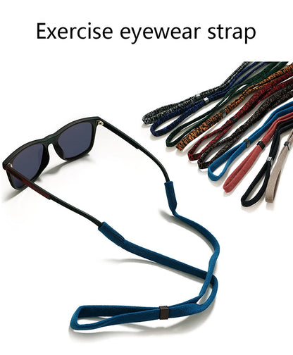 Soft Knit Adjustable Eyeglass Strap Anti Slip Sunglasses Neck Lanyard Retainer Cord For Sports Outdoor Reading Glasses Men Women