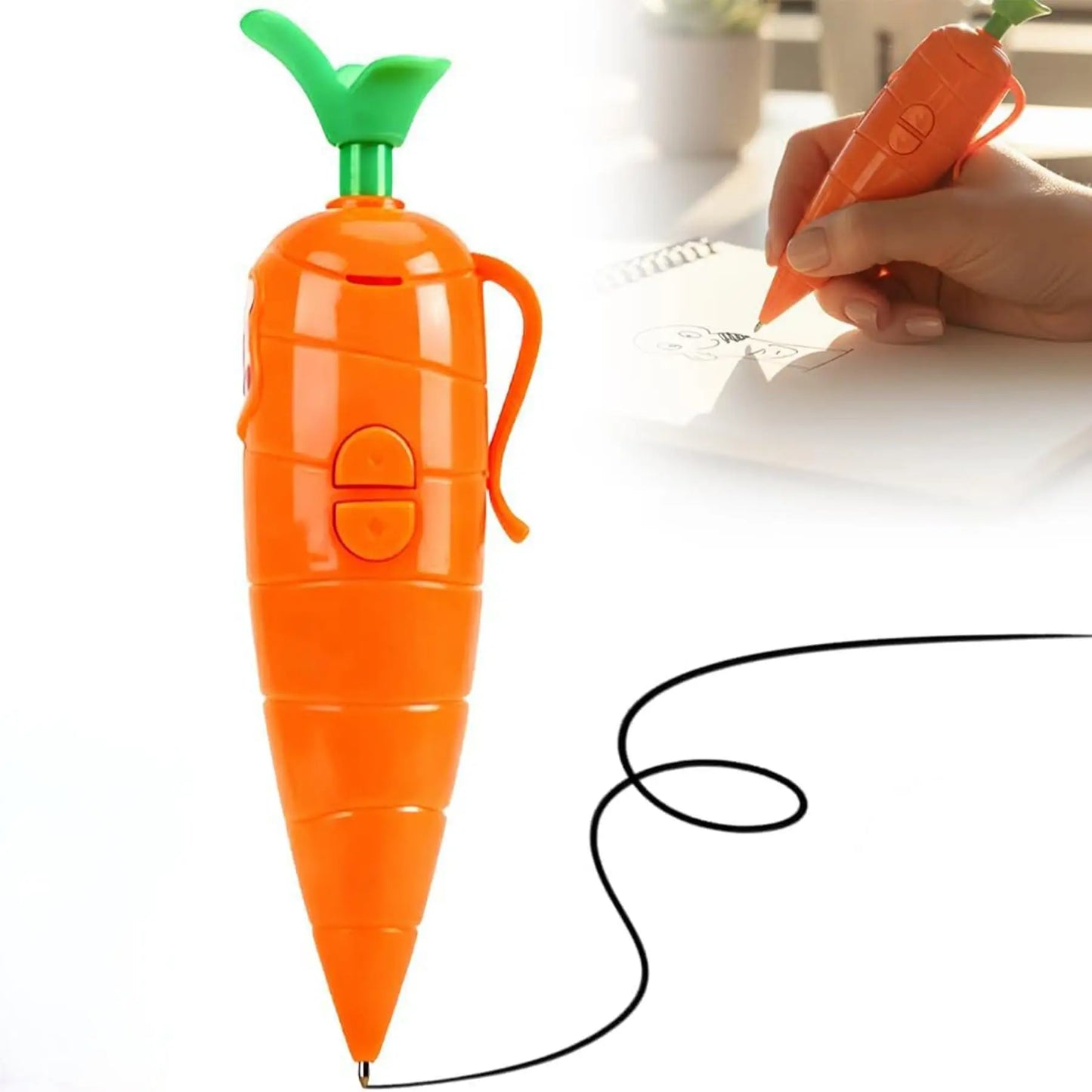 Multi Function Pen Carrot Funny Voice Recorder Pen Write Graffiti Cute Ballpoint Pen 2 in 1 Sound Recorder Gift For Student