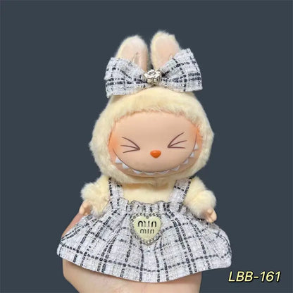 17cm Fashion Doll labubu Clothing Accessories Set Suitable for Boys Cute Plush  Doll Clothes Suitable for Fashion