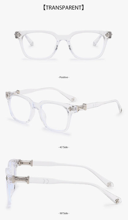 Classic 3Pcs Square Anti Blue Light Glasses For Men And Women Black & Transparent Frame Unisex Computer Wearing Women Glasses