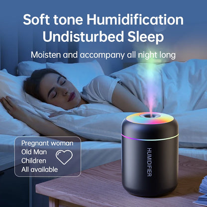 Compact USB Aroma Diffuser With Cool Mist And Soft Light For Bedroom Decor