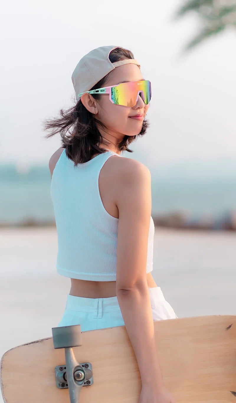 SCVCN New Outdoor Cycling Sunglasses Men Women MTB Driving Bike Glasses Sports Climbing Protective Glasses Bicycle UV400 Goggles