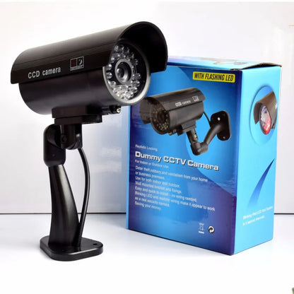 ALARMEST Fake Camera Dummy Waterproof Security CCTV Surveillance Camera With Flashing Red Led Light Outdoor Indoor