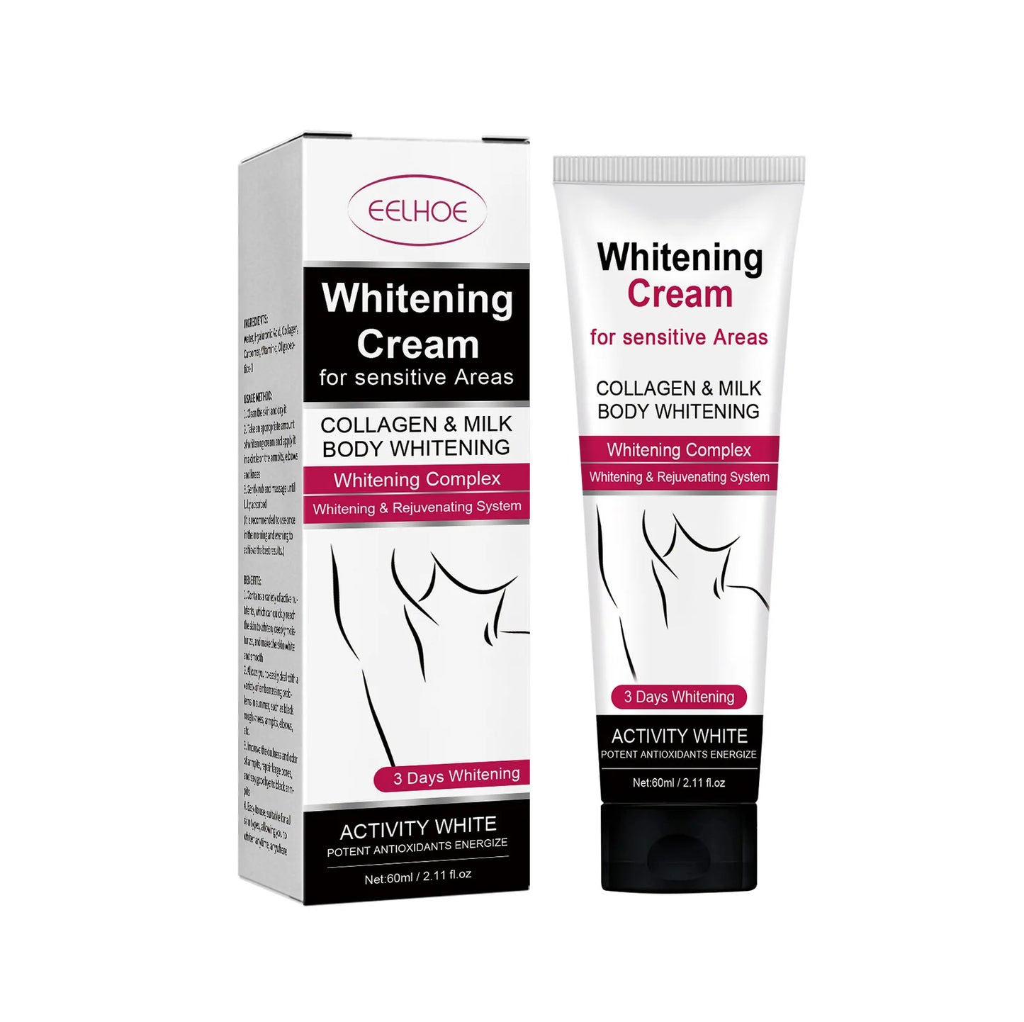 Underarm Whitening Cream Lighten Skin Brightening Improve Dullness Bleaching Private Parts Knee Thighs Armpit Whitening Cream