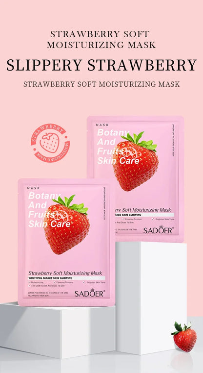 8pcs Natural Plant Face Mask Beauty Skincare Facial Masks Moisturizing Firming Hydrating Facial Mask Face Care Korean Cosmetics