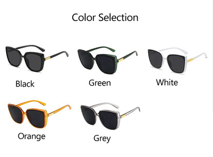 Versatile High-end Oversized Sunglasses Unisex Daily Commute Sunscreen UV Protection Glasses 1180