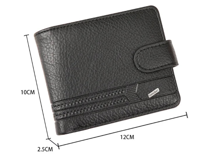 HOMESIFH Men Wallets Leather Zipper Purse Man Slim Card Horders Quality Male Short Multi-card Wallet Coin Pocket Purse