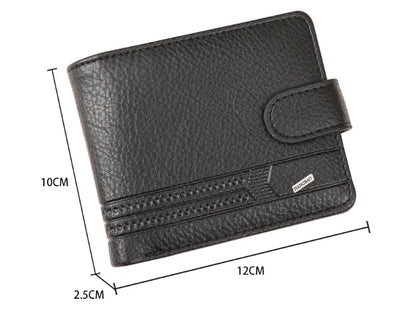 HOMESIFH Men Wallets Leather Zipper Purse Man Slim Card Horders Quality Male Short Multi-card Wallet Coin Pocket Purse