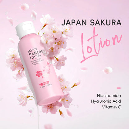 LAIKOU Sakura Face Lotion Moisturizing Essence  Shrink Pores Repairing  Improve Skin Elasticity  100ML