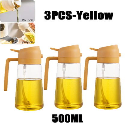 Eco Friendly PE Plastic Olive Oil Spray Bottle For Kitchen Cooking