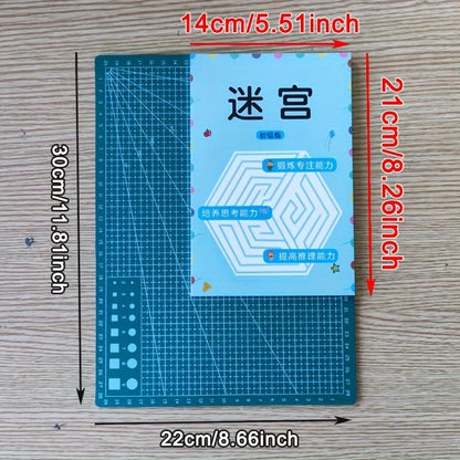 32-Page Children's Maze Game Book for Student Concentration Training, Intelligence Development, Early Education Toys, and Children