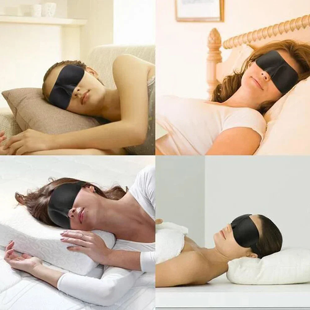 3D Soft Sleep Eye Mask For Men And Women Unisex Light Blocking Comfort Cover