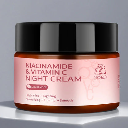 Moisturizing Night Cream Enriched with Niacinamide, Vitamin C, Hyaluronic Acid And Collagen Face Lifting Cream Hydrates Dry Skin