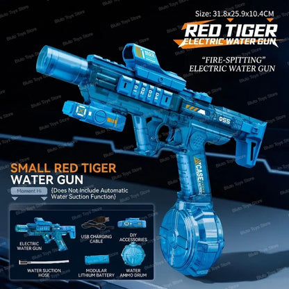 Electric Water Guns For Adults Powerful Squirt Automatic Water Suction Water Blasters Summer Outdoor Beach Toy For Boys Kid Gift