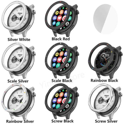 Metal Bezel Ring For Xiaomi Watch S4 S3 Protector with Film Watch Case Cover For Watch Bezel Shell S3 eSIM S4 eSIM Accessories
