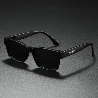 Quality Square Polarized Sunglasses Men Metal Core UV400 Unisex Sun Glasses Travel Hiking Beach Fishing Eyewear