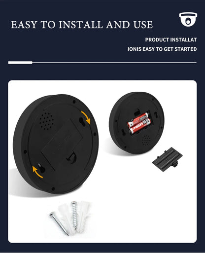 Creative Black Plastic Dome CCTV Dummy Camera Flashing Led Fake Camera Power Via AA Battery Surveillance Security System
