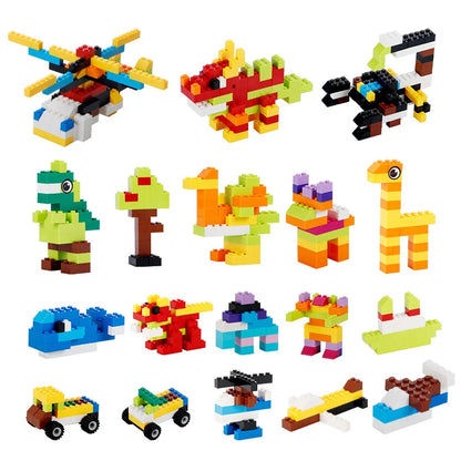 Random DIY Creative Building Blocks Bulk Set Urban Classic Building Blocks Assembled Birthday Gift Children's Educational Toys